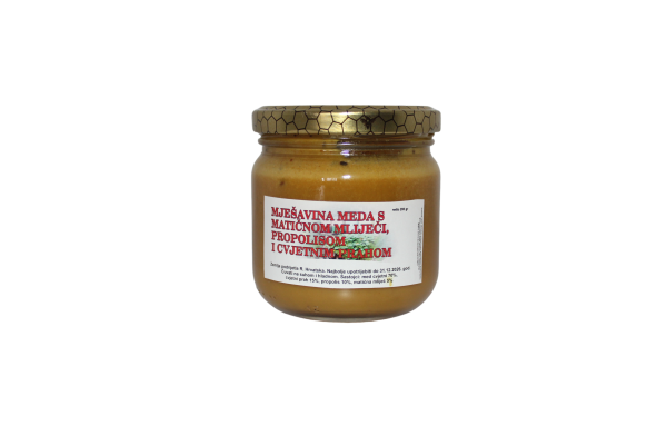 MIX-Med s matičnom mliječi, propolisom i cvjetnim prahom 200g/400g/800g - Slika 3